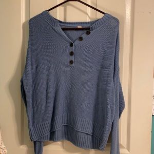 Long sleeve sweater crop